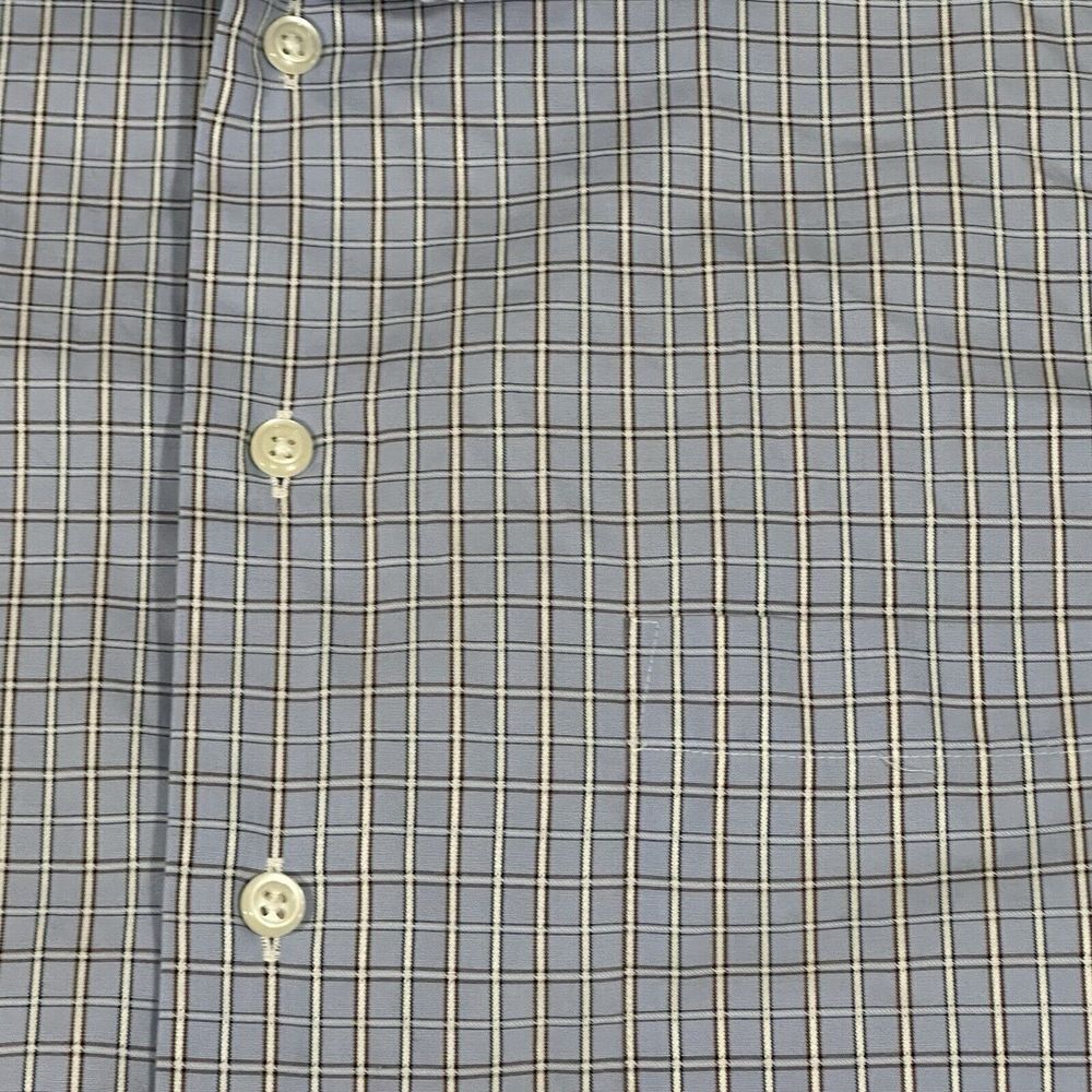 Pronto Uomo Blue Men's‎ Modern Fit Dress Shirt Size XL Plaid